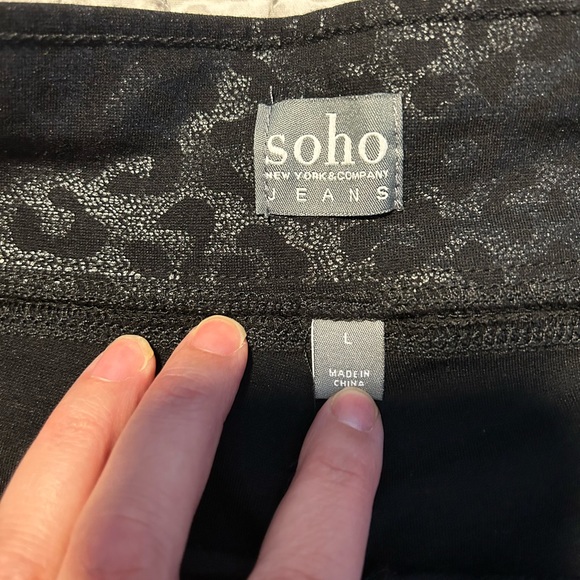 Soho by NY & Jeans Co Size L Leggings - Picture 5 of 8